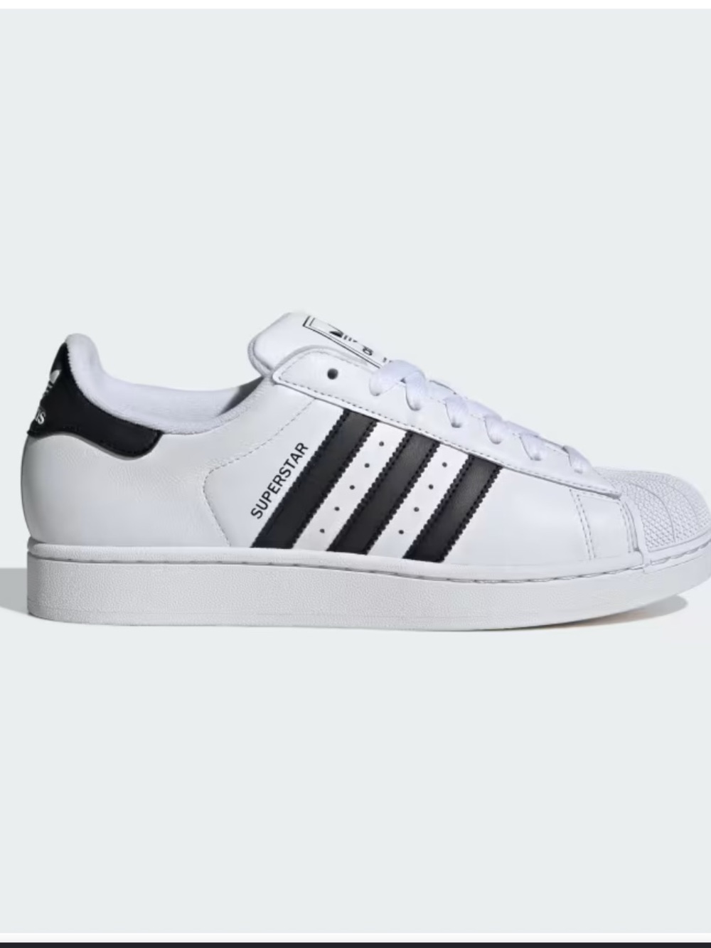 Adidas Superstar White/Black Leather Sneakers